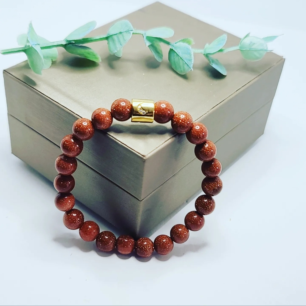Goldstone bracelet